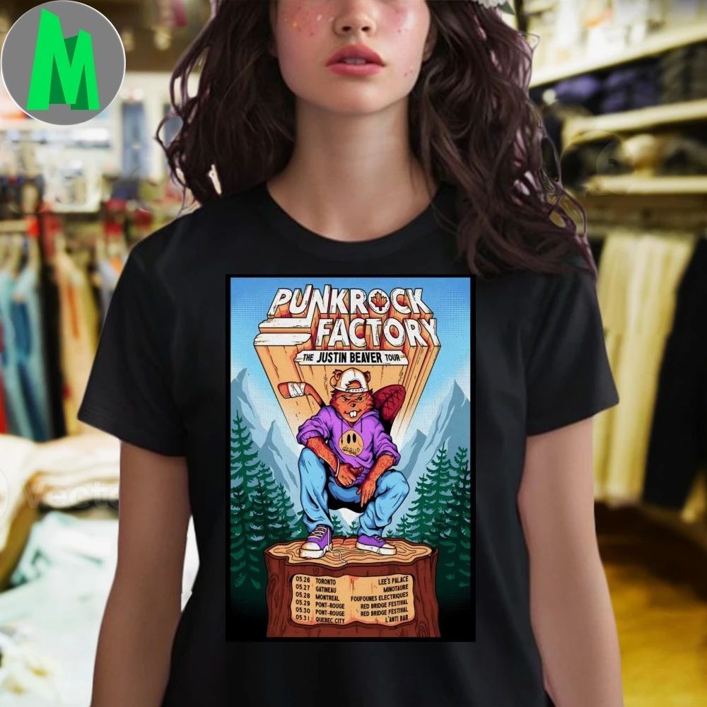 Original Punk Rock Factory The Justin Bieber Tour 26 Poster Shirt Unisex