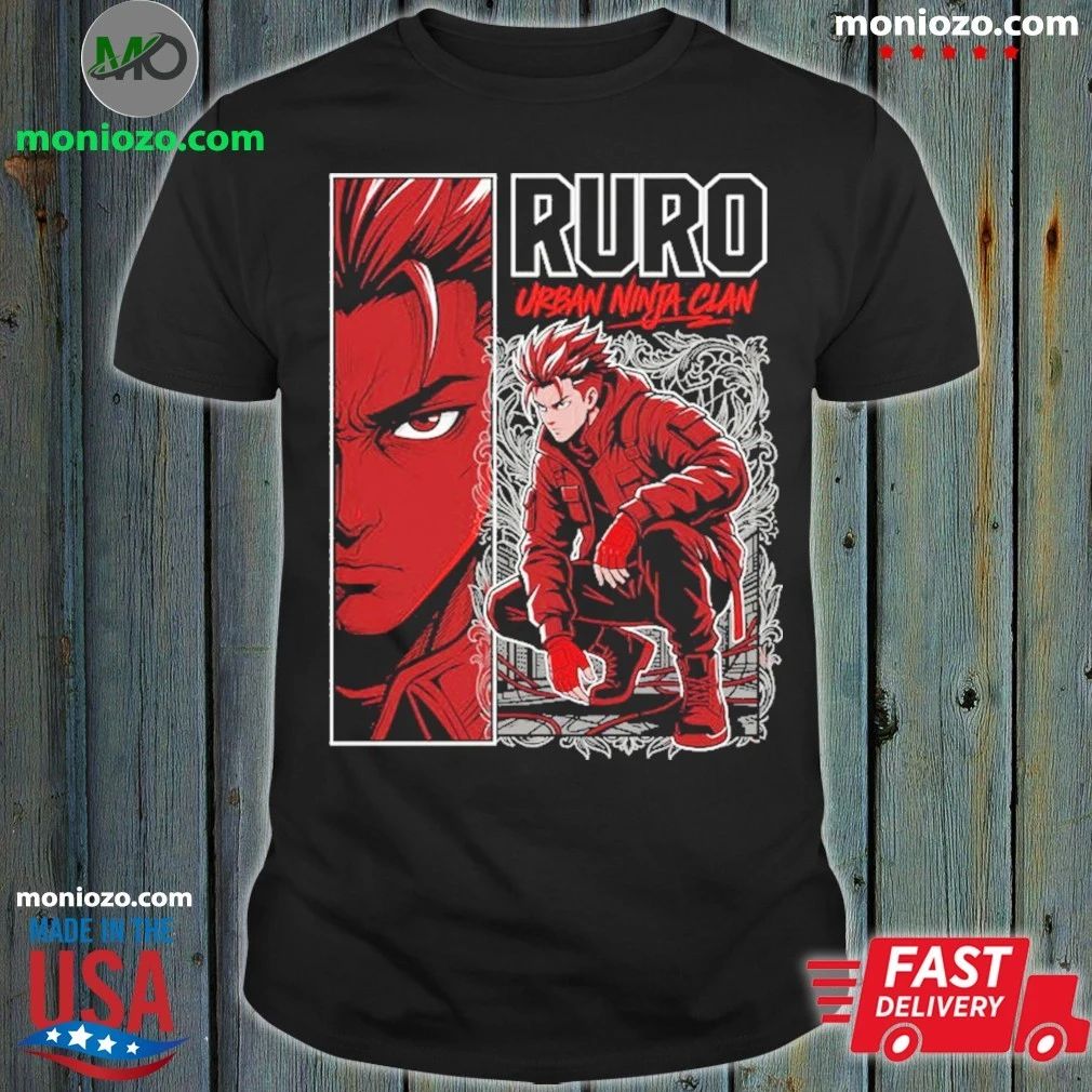 Original RURO Urban Ninja Clan Edgy Techwe Shirt Unisex