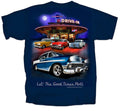 Chevy Tri-Five - Blue w/ 1955-1957 Bel Air 150 210 Drive In Scene Unisex