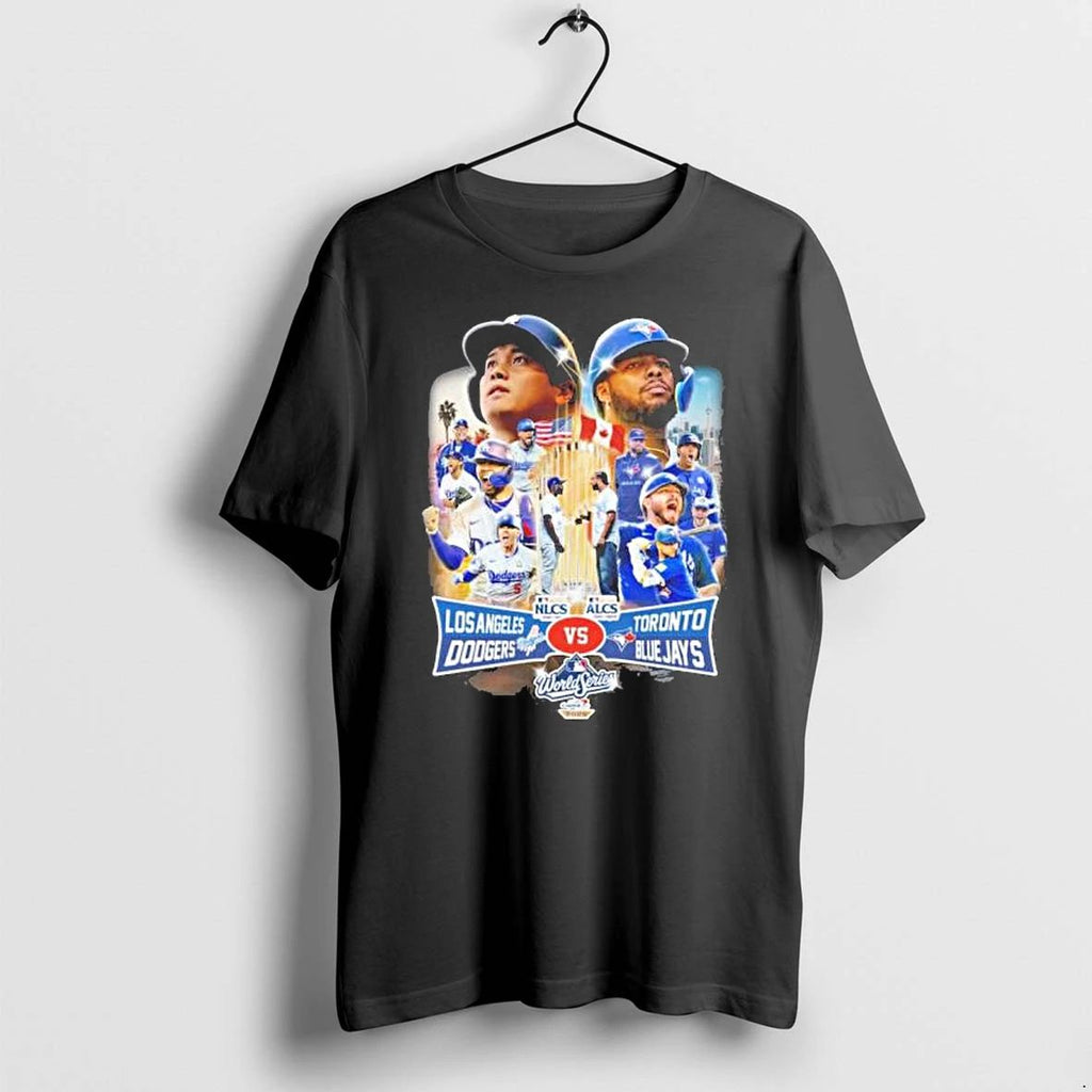 Nlcs La Dodgers Vs Alcs Blue Jays 2025 World Series Tshirts Sweater Unisex