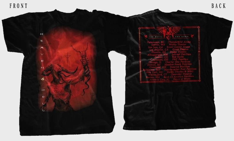 New D T G printed - HEAVEN & HELL- The Devil You Know Unisex