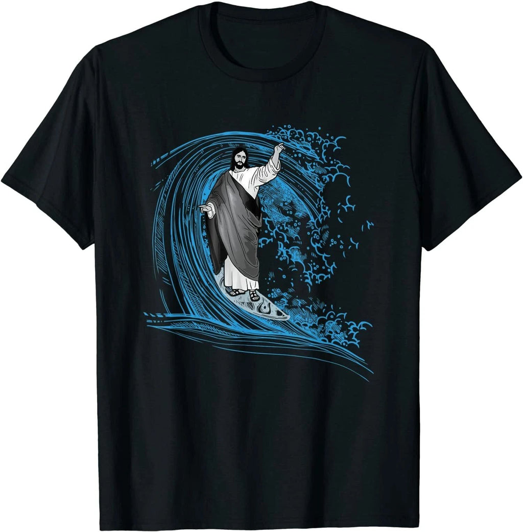 New Limited Funny Surfing Jesus Unisex