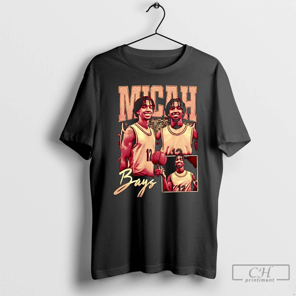Premium Micah Bays Player Basketball Graphic Vintage Christmas T Shirts Unisex