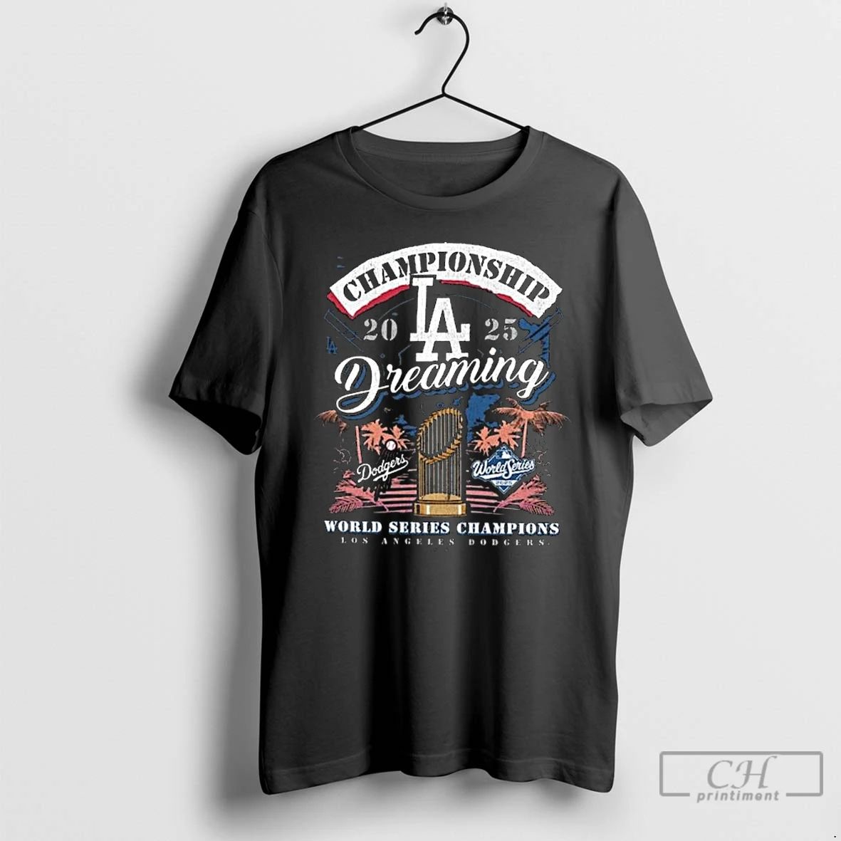 Classic Los Angeles Dodgers 2025 World Series Champions Dreaming Franklin Long Sleve T Shirts