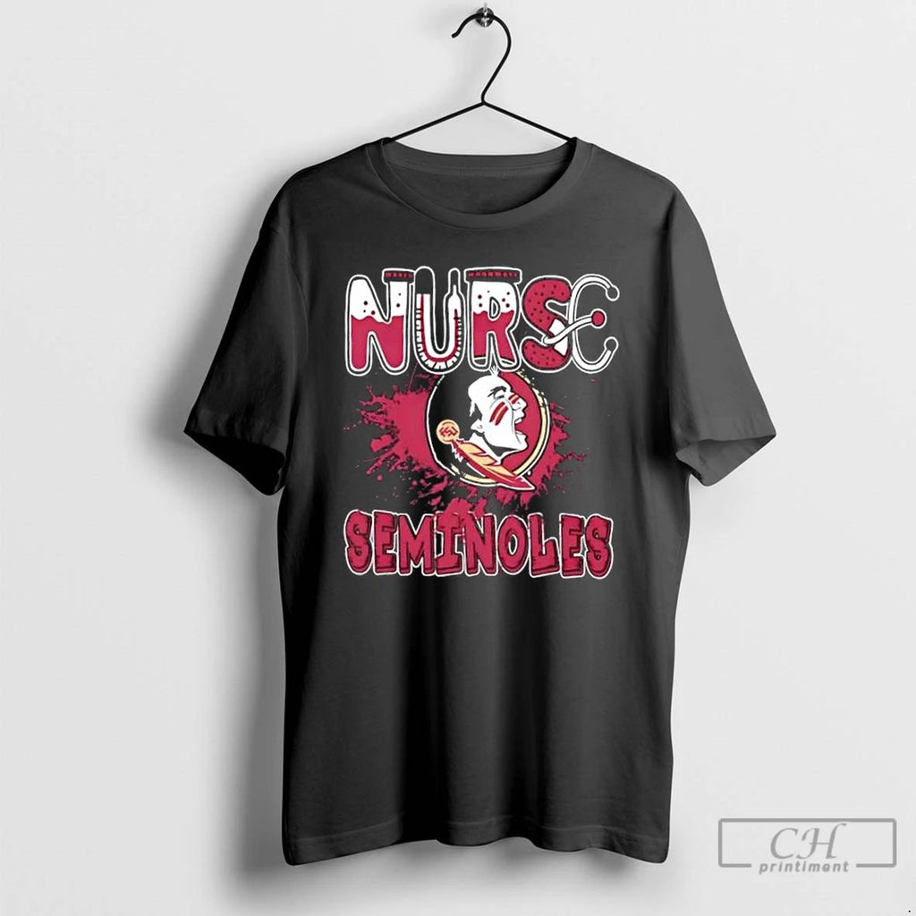Classic Nurse X Florida State Seminoles Football T Shirts Unisex