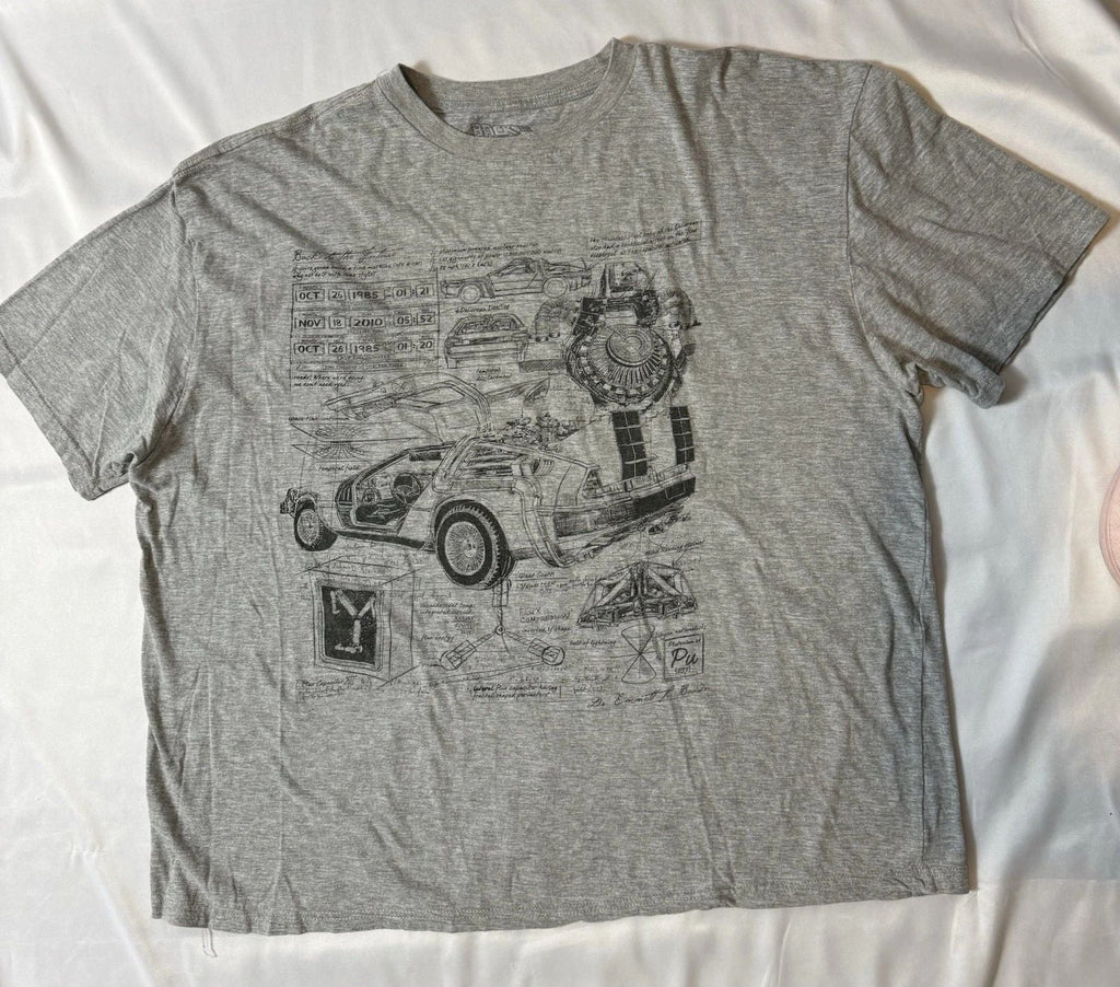 BACK TO THE FUTURE LOOTwear 2018 Exclusive LOOT CRATE Delorean 2XL Unisex