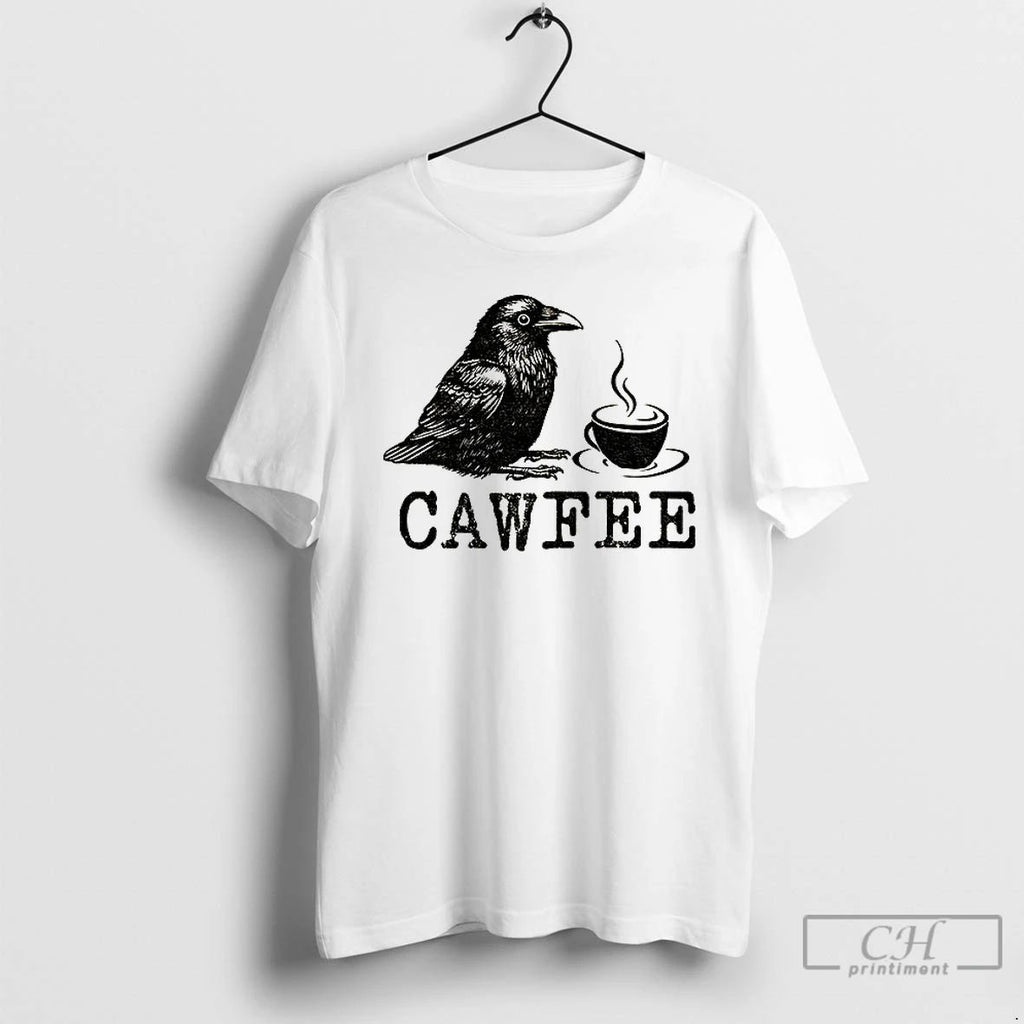Classic Crow Cawfee Funny Japan Meme F Caw F T Shirts Unisex