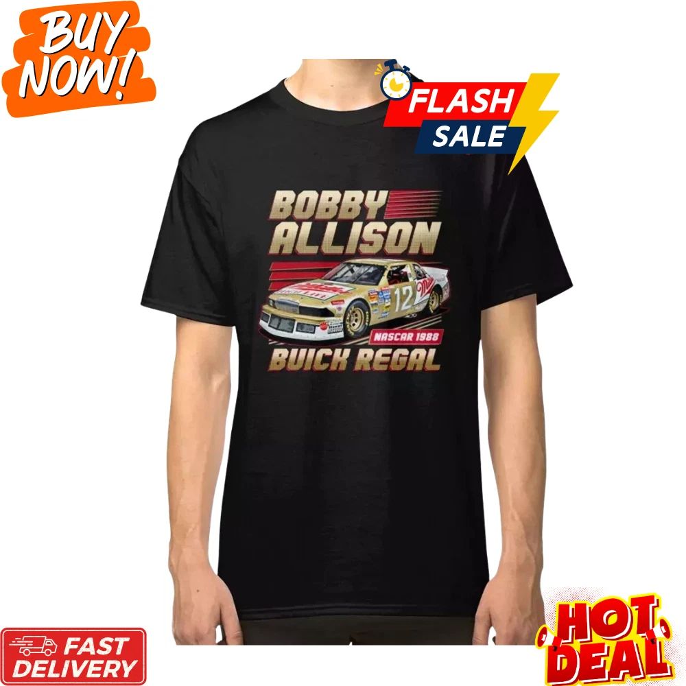 Bobby Allison Inspired NASCAR Fan Made 80s Vintage Racing Tee S-5XL Unisex
