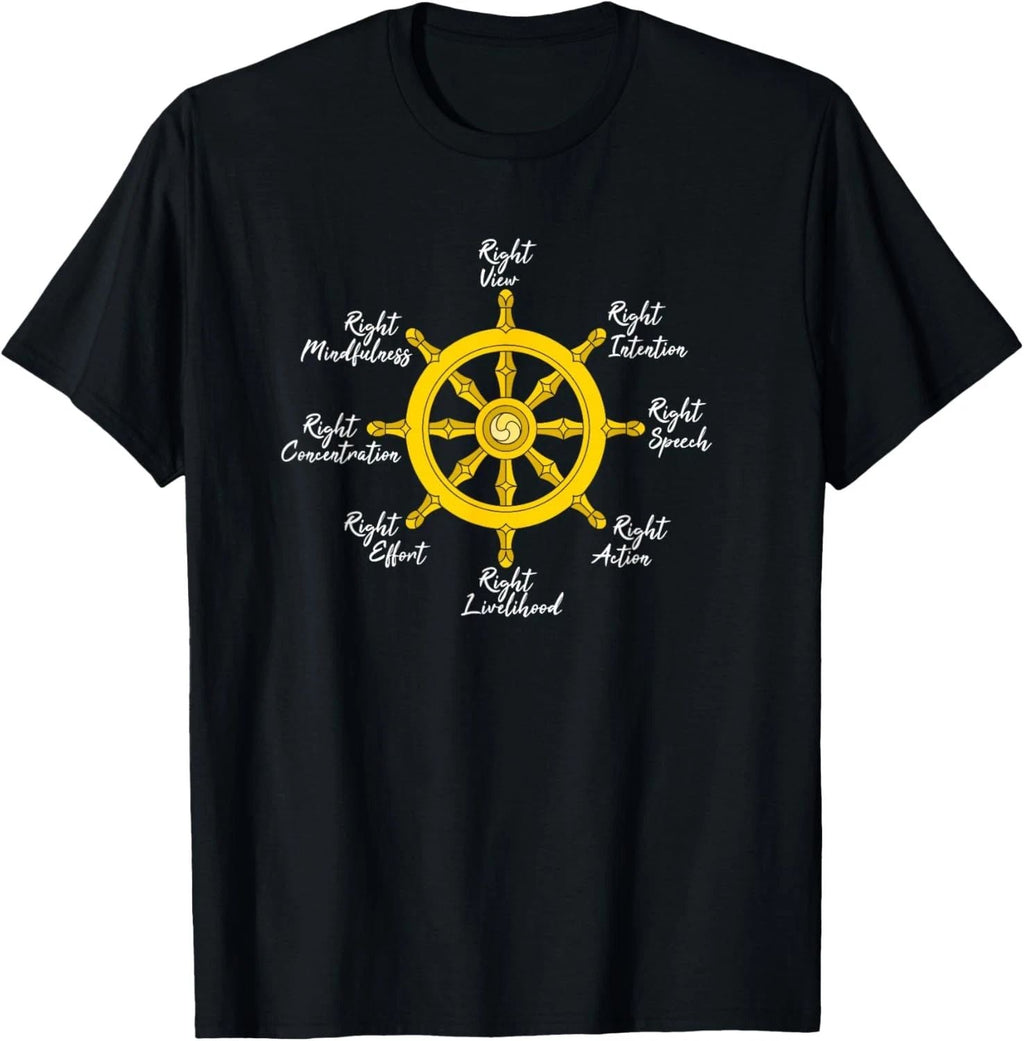 Noble Eightfold Path Buddha Dharma Wheel Wisdom Quote Unisex