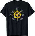 Noble Eightfold Path Buddha Dharma Wheel Wisdom Quote Unisex