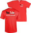 YouTube Channel CUSTOM URL Shirt Front & Back Print - MORE COLORS Unisex