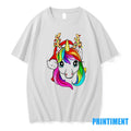 Rainbow Reindeer Unicorn Christmas Lights Tshirts Sweater Unisex