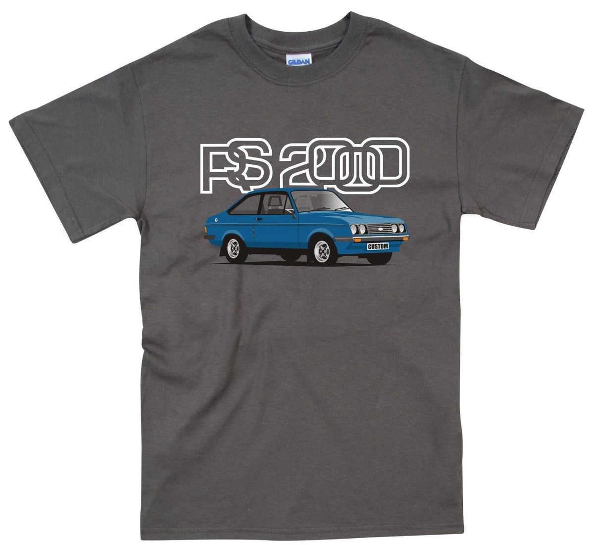 Ford Escort RS 2000 Custom Retro Classic Car T Shirt 9 colours Unisex