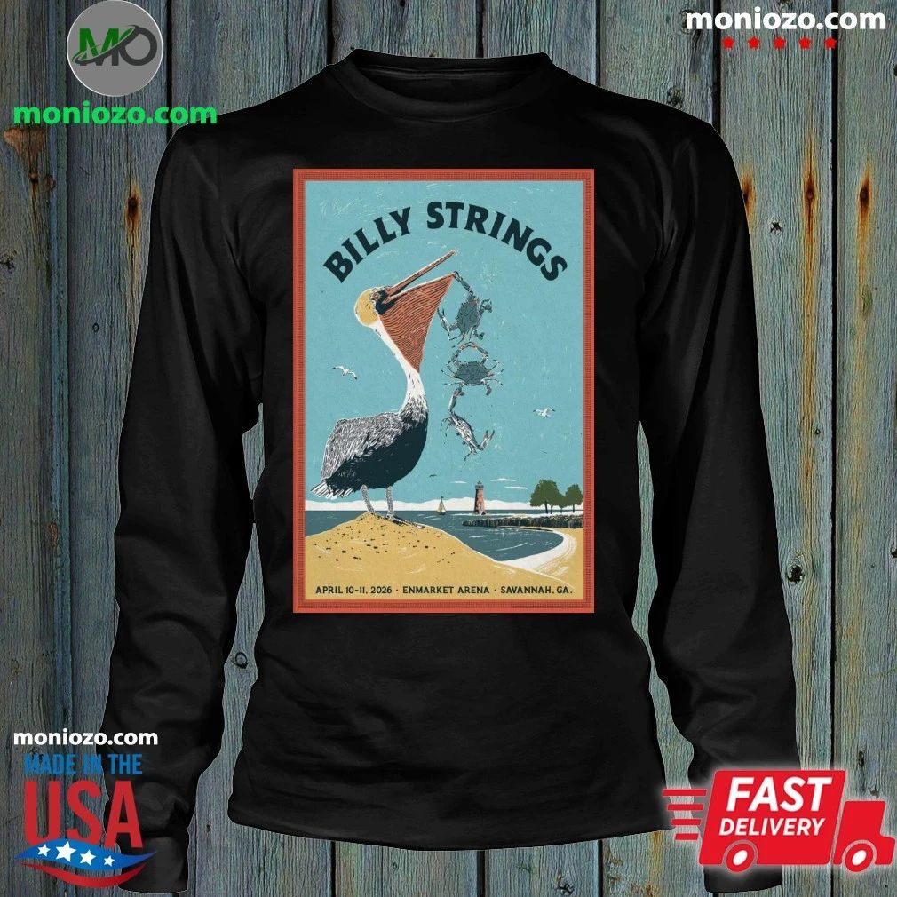 Original Billy Strings Savannah Enmarket Arena Apr 10-11 2026 Poster Shirt Unisex