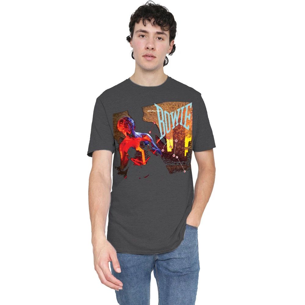 David Bowie Lets Dance S-2XL, Charcoal Unisex