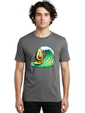 Avocado-Surfing-2 Mens Graphic Tee, 100% Cotton, Casual Summer Wear Unisex