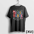 School Nurse Christmas Santa Cap Nursing Humor Xmas Tshirts Sweater Unisex