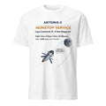 Artemis II Funny Moon Mission Space Humor Minimal Graphic Tee Gifts Unisex