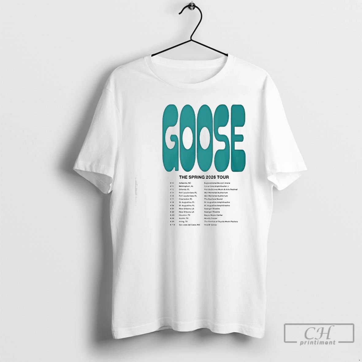 Premium Goose The Spring Tour 2026 T Shirts Unisex