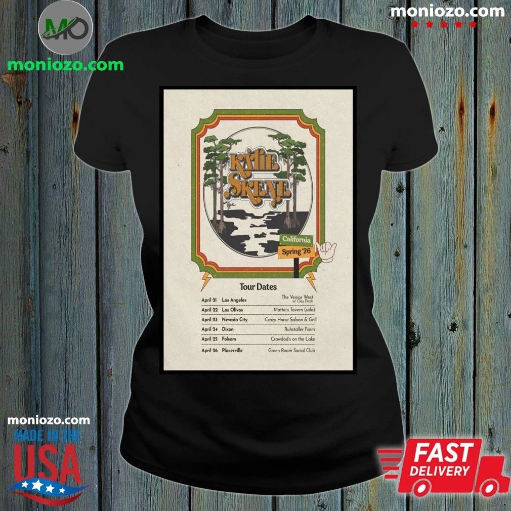 Kalie Skene Spring California 2026 Tour Poster Shirt Unisex