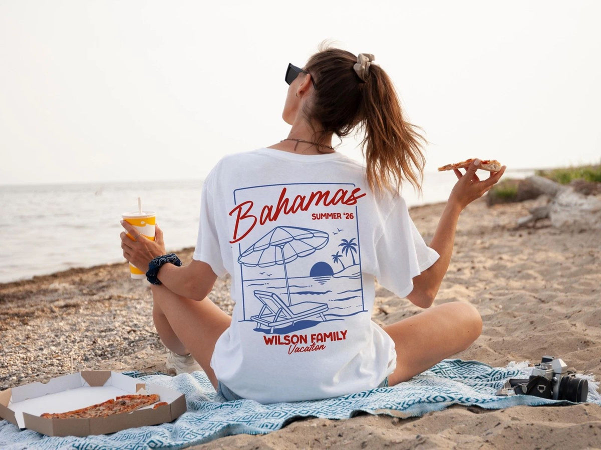 Custom Family Vacation Shirt Matching Group Travel Tshirt With Family Name Unisex