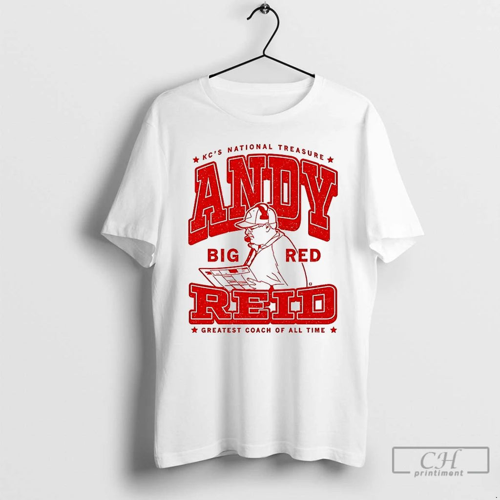 Premium Andy Reid Kansas City Chiefs Kcs National Treasure Greatest Coach Of All Time Unisex