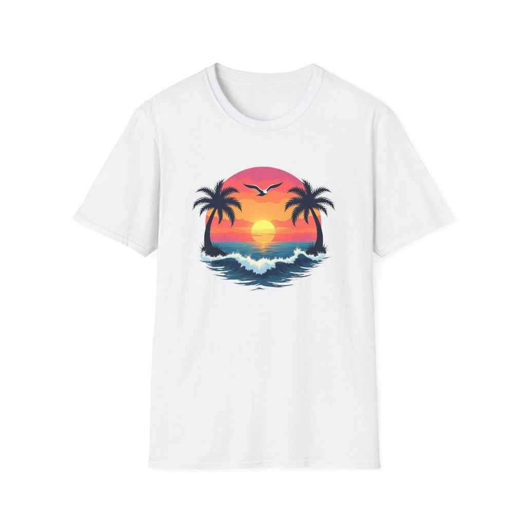 Tropical Sunset Palm Trees | Beach Wave Sun Scene Unisex