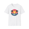 Tropical Sunset Palm Trees | Beach Wave Sun Scene Unisex