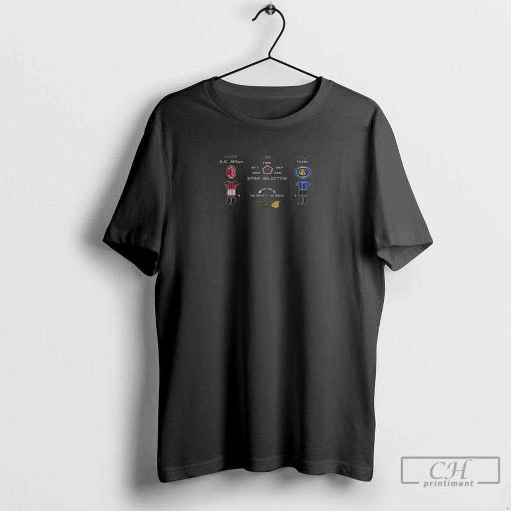 Premium Milan Derby Pes Classics Tee 9 Unisex