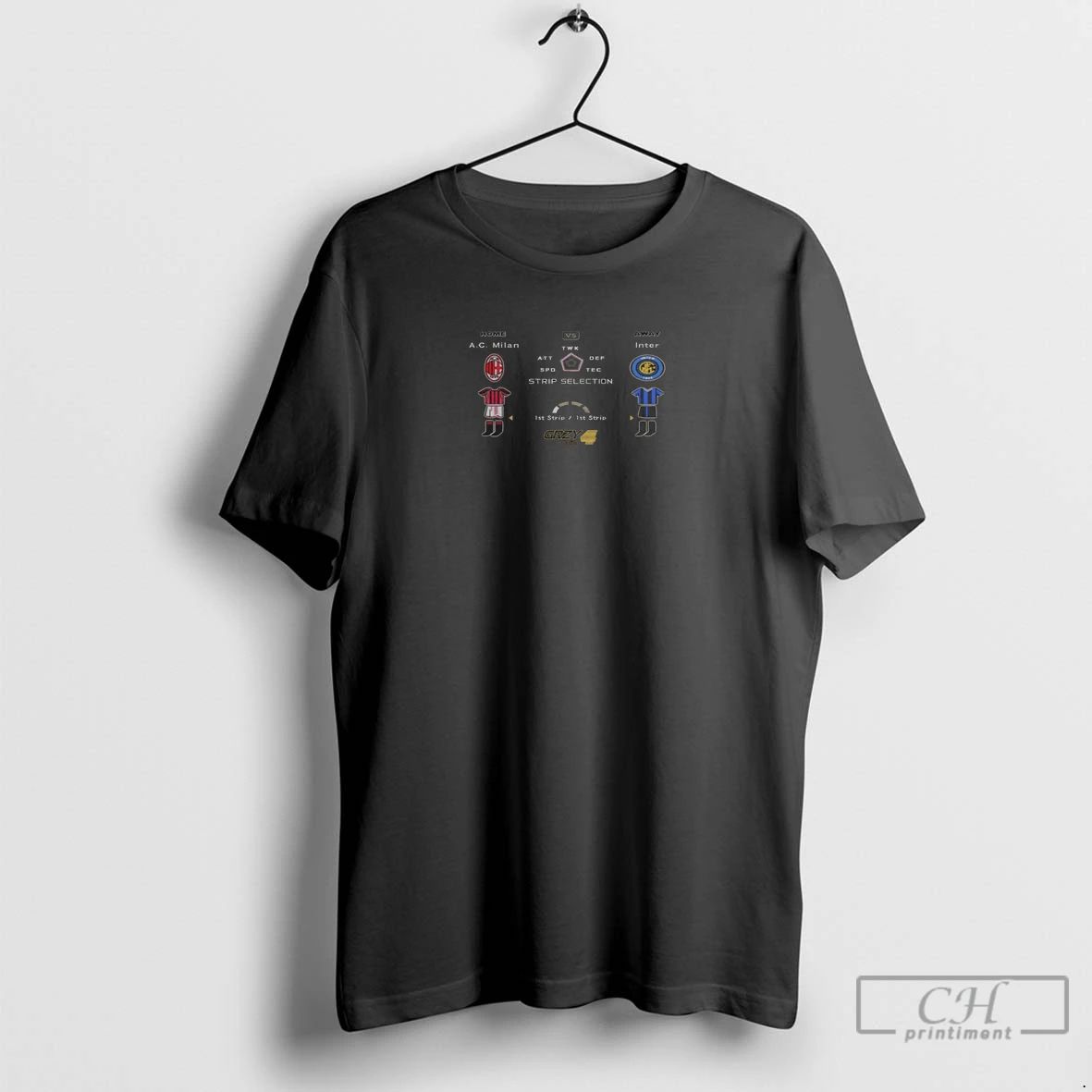 Premium Milan Derby Pes Classics Tee 9 Unisex