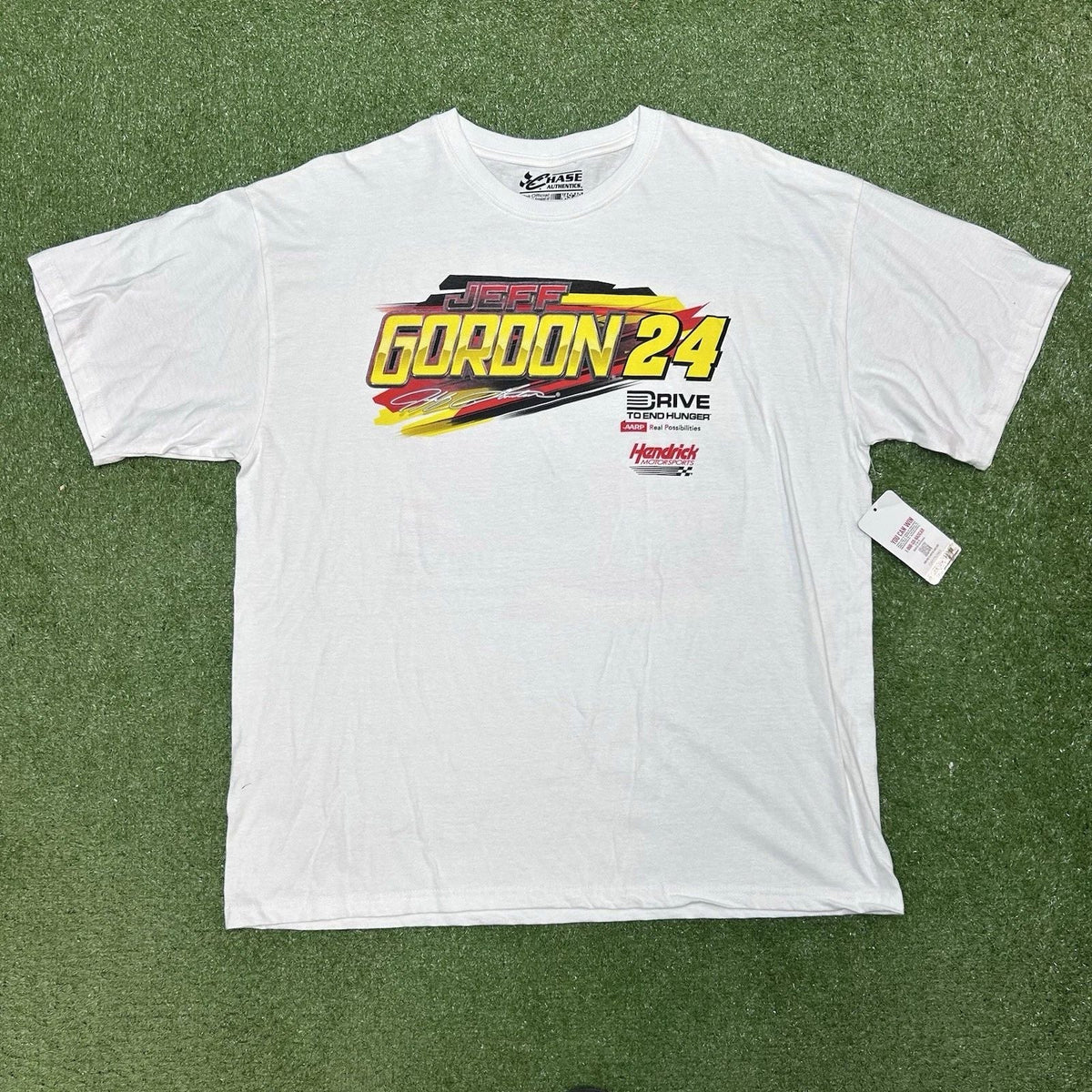 Jeff Gordon #24 NASCAR Racing Graphic Tee Shirt Adult XL Drive to End Hunger NWT Unisex