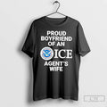 Classic Proud Boyfriend Of An Ice Agents Wife T Shirts Unisex