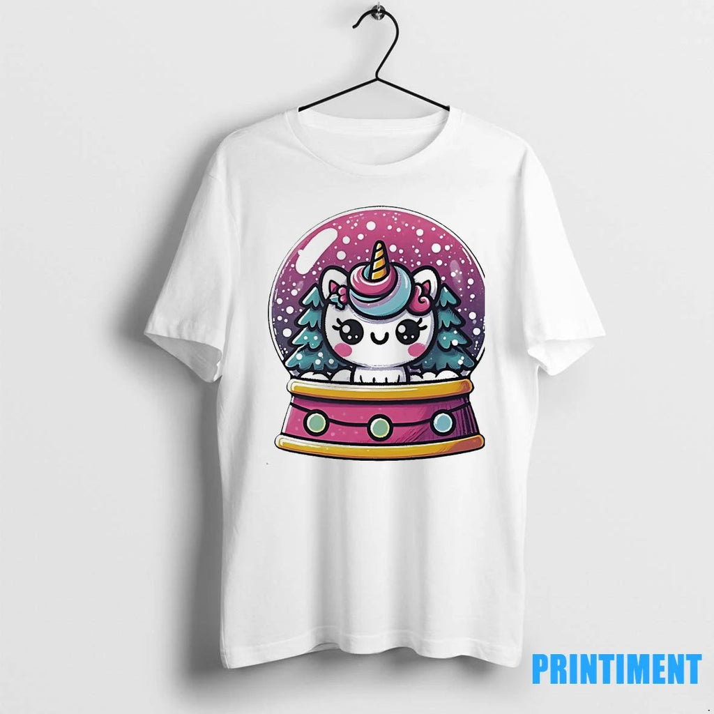 Unicorn Snow Globe Winter Wonderland Christmas Tshirts Sweater Unisex