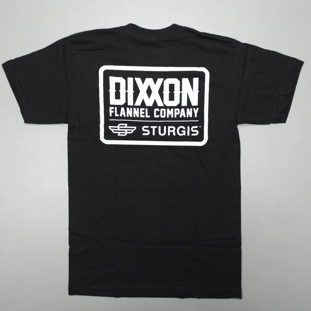 Dixxon Flannel Company Sturgis Badge Tee Shirt Short Sleeve Black Made in USA Unisex