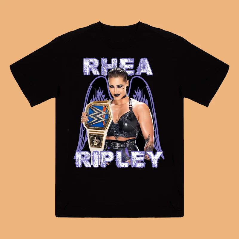 Rhea Ripley Mami Unisex Black Cotton Tee For Men S-4Xl US235 Unisex