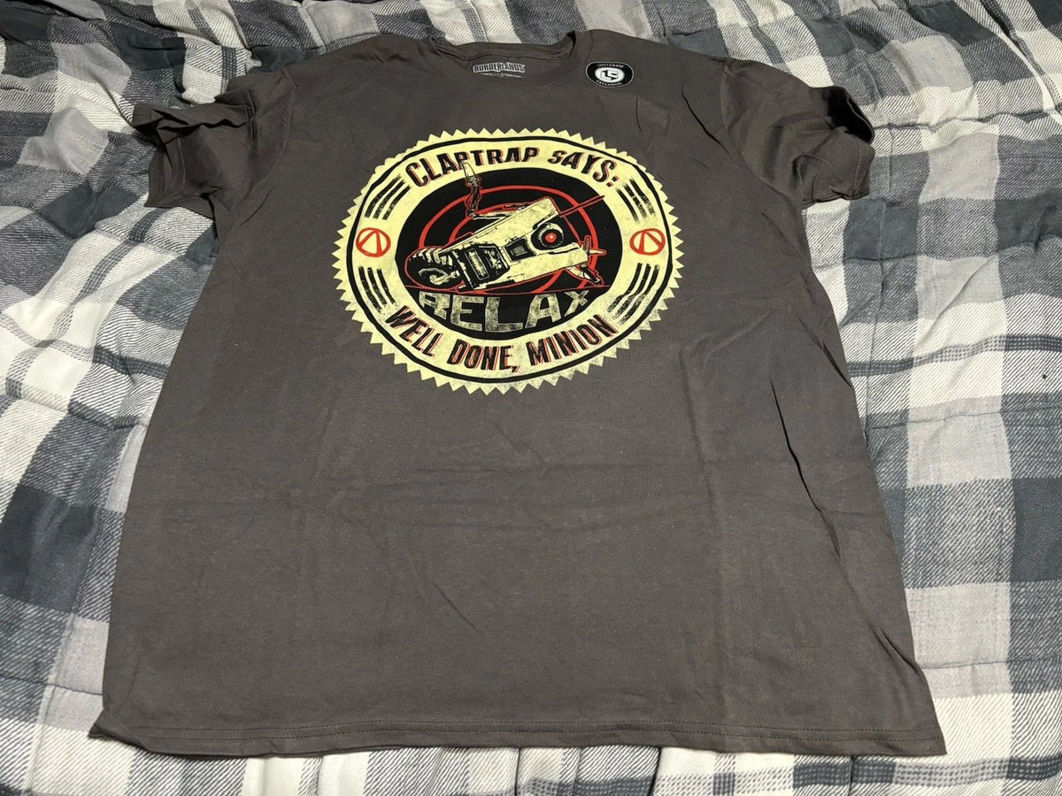 Borderlands Video Game Promo Claptrap Official Well Done Minion Adult XL Unisex