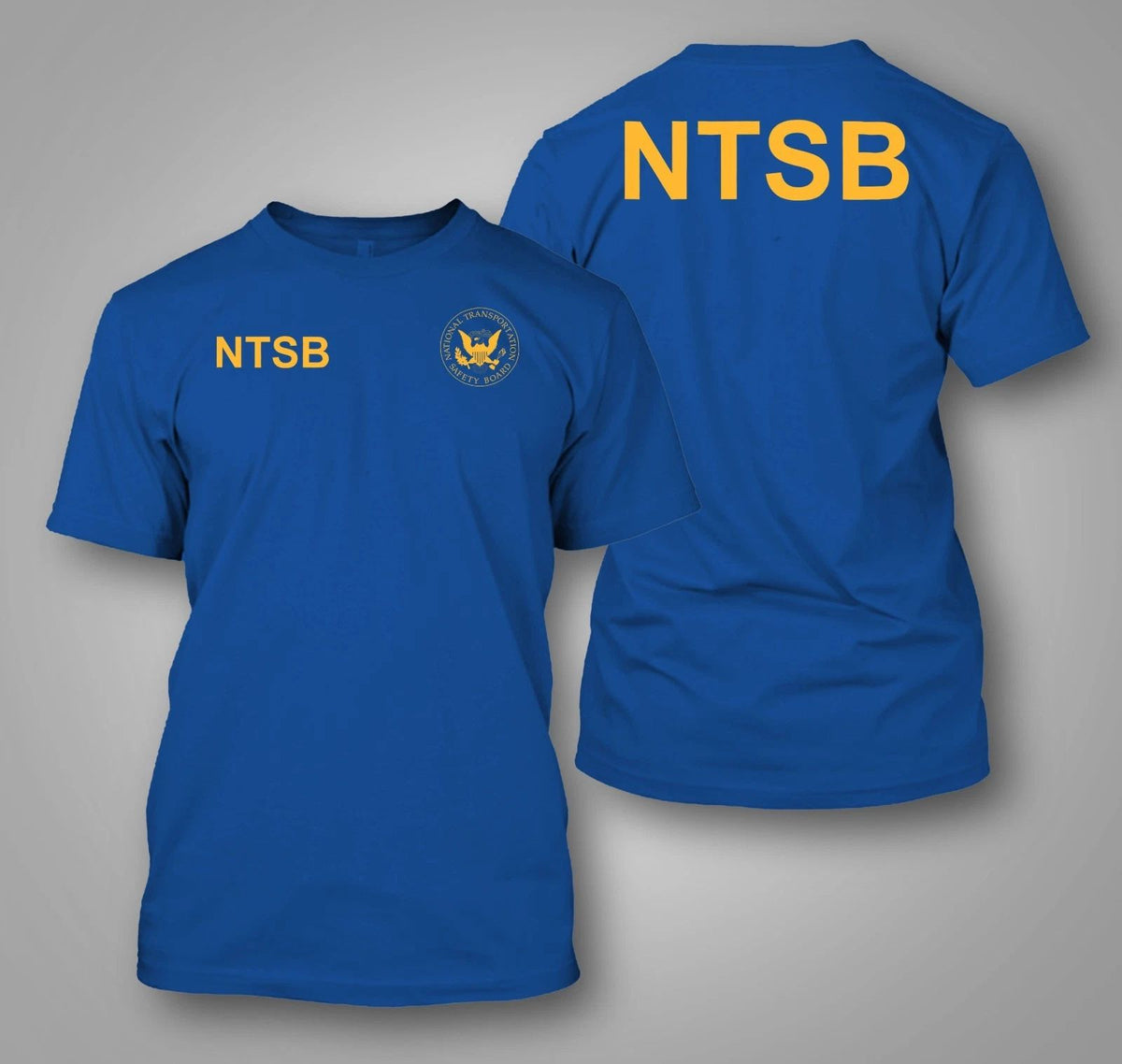 NTSB National Transportation Safety Board Agency - Custom front and back tee Unisex