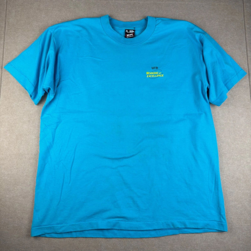 Vintage United Teachers of Dade T Shirt Adult XL Blue Union Best 90s Unisex