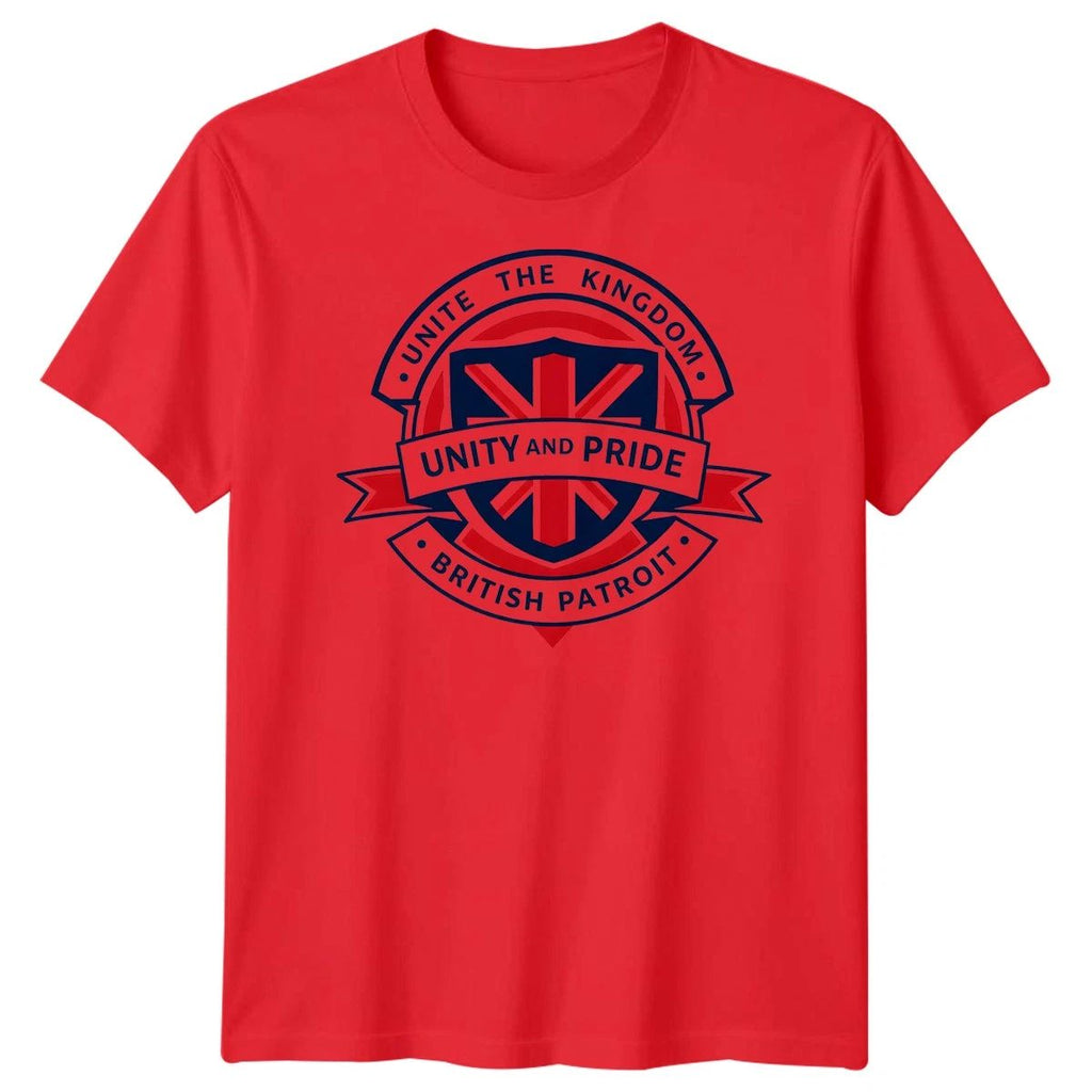 Union Jack Unite The Kingdom British Patriot Great Britain Tee Men Women Unisex