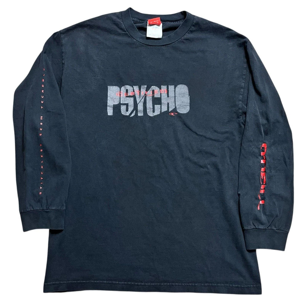 O’Neil Certified Psycho Long Sleeve Shirt Y2K Skater Surf Vintage Tee Rare Large Unisex
