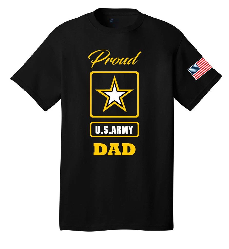 Proud U.S. Army Dad With American Flag SOLDIER FATHER FREEDOM FIGHTER Unisex