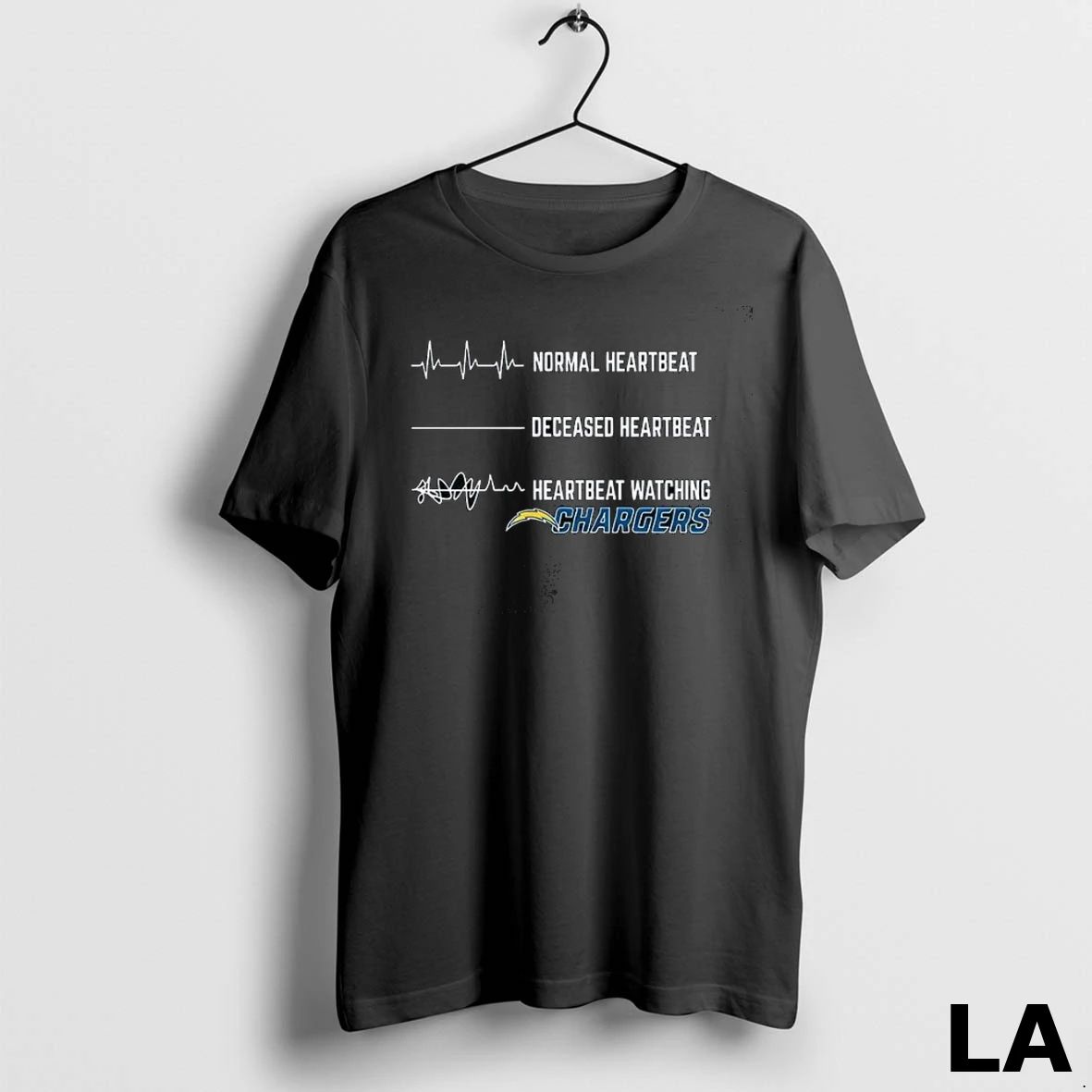 Original Heartbeat Watching Los Angeles Chargers Unisex
