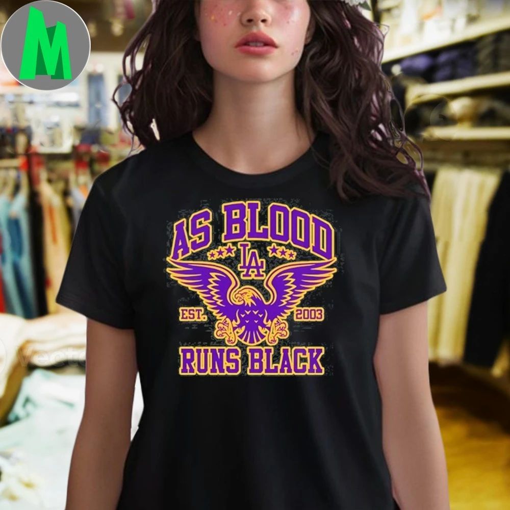 Original As Blood Runs Black Eagle Crest Purple and Gold Unisex