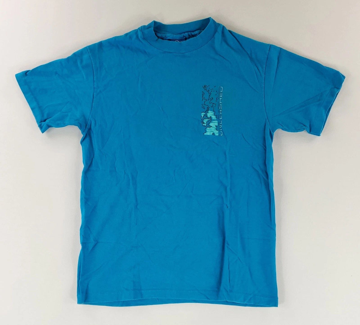 Ocean Pacific T Shirt VTG 80s 90s Unleashed Winter Surf Blue Made USA Mens M Unisex