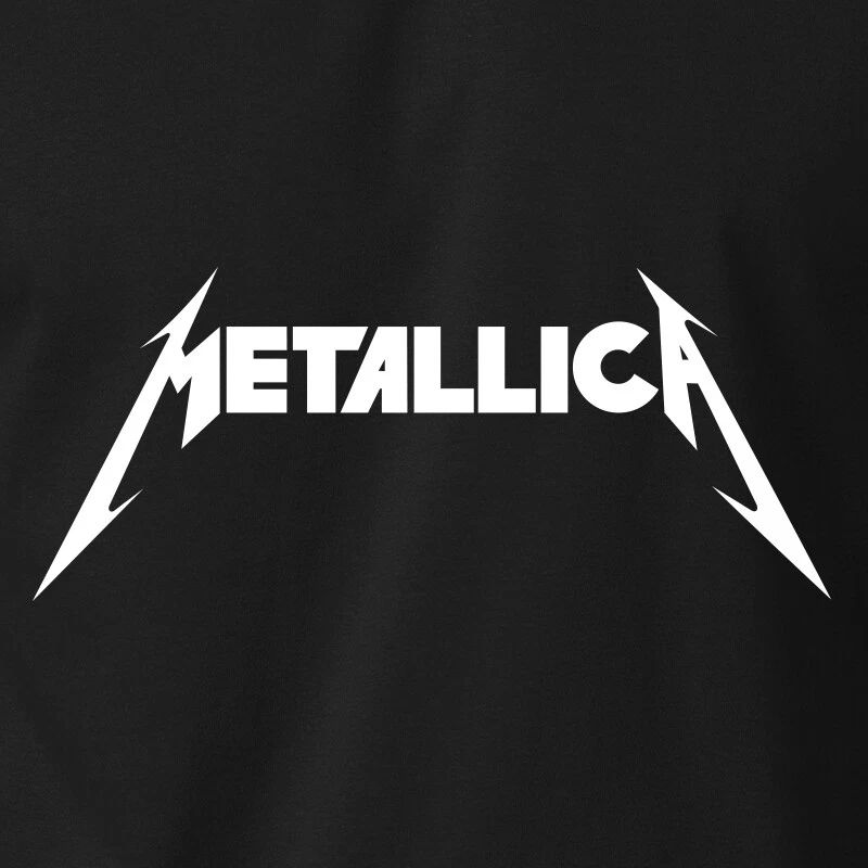 METALLICA Logo Classic Logo Hard Metal Rock Concert James Hetfield Tee Unisex