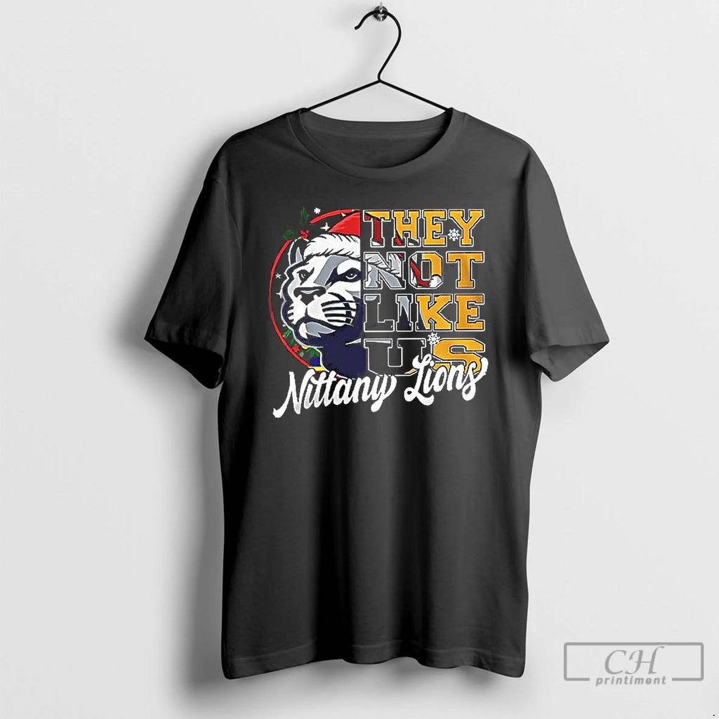 Classic Nittany Lions They Not Like Us Christmas T Shirts Unisex