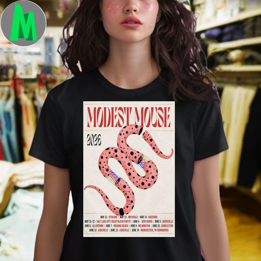 Modest Mouse Tour 2026 Poster Shirt Unisex