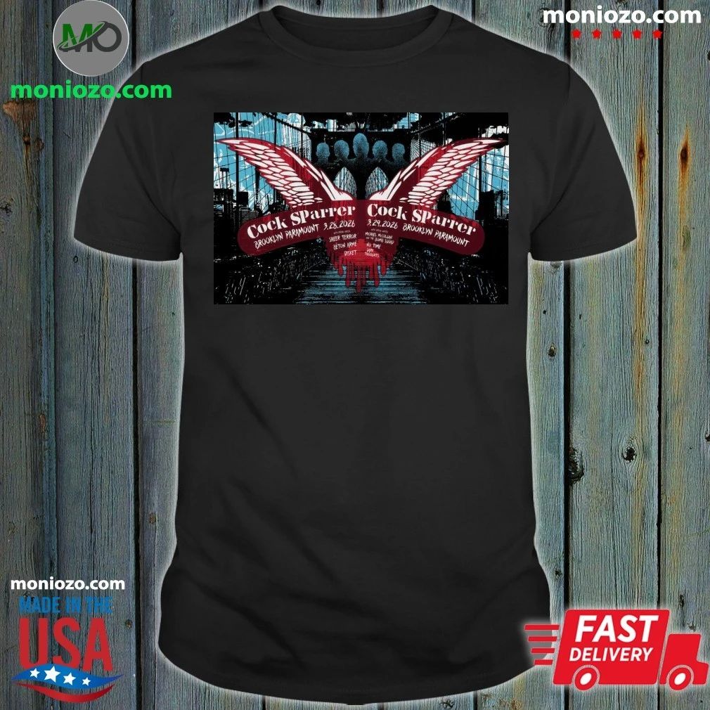Cock Sparrer Concert Tour 2026 at Brooklyn Paramount in Brooklyn, NY Poster Shirt Unisex