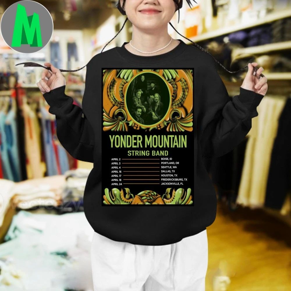 Yonder Mountain String Band Fall Tour 2026 Poster Shirt Unisex