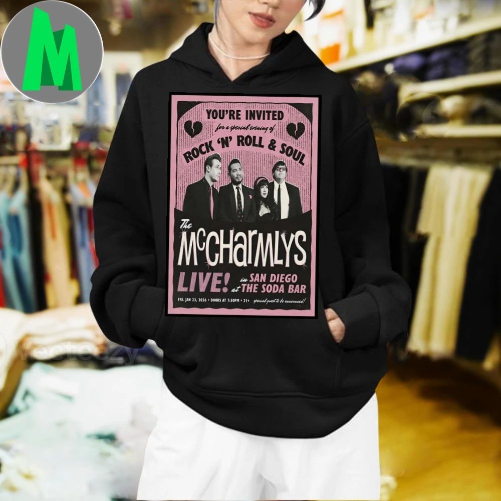 Original The Mccharmlys San Diego Ca Jan 23 2026 Poster Shirt Unisex
